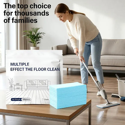 100 Piece Floor Cleaning Tablets Multi-Surface Cleaner for Hardwood Laminate Tile & RV Walls Antibacterial Deodorization Maintenance